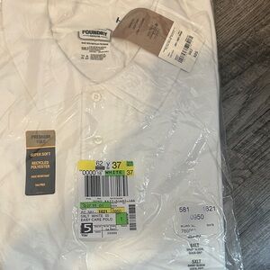 The Foundry Supply Co. Men's Classic White Polo